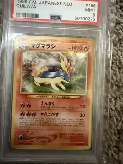 2000 Quilava Neo Genesis Set No. 156 Japanese Pokemon Card - PSA 9 Mint - Image 4