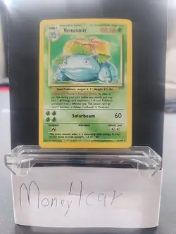 Pokemon TCG Venusaur Base Set 15/102 Holo 1999-2000 Wizards Base Set LP - Image 1