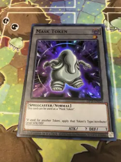 Yugioh Mask Token OP19-EN029 Super Rare NM - Image 1