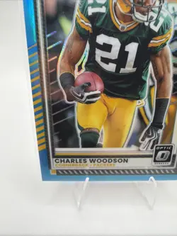 2025 Donruss Optic Charles Woodson Neon Blue 95/399 Green Bay Packers Legend - Image 5