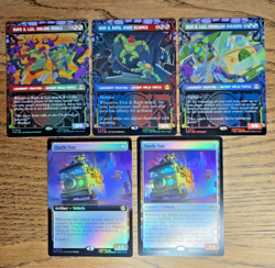 MTG TMNT Turtle Rare Foil Bundle x5 Cards Alternate Art NM Magic the Gathering - Image 1