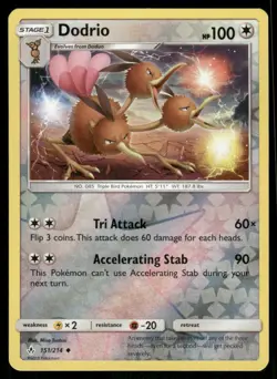 Pokemon Cards Dodrio 151/214 Reverse Holo Unbroken Bonds Uncommon NM - Image 1
