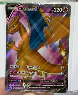 Charizard V SWSH050 Black Star Promo Card Full Art Sealed Mint - Image 1