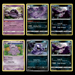 6x Muk Lot Grimer 63.0 Sun Moon Team Up Pokemon Cards Collection Set TCG - Image 1