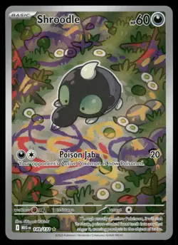 Pokemon Cards Shroodle 149/132 Mega Evolution Illustration Rare NM - Image 1