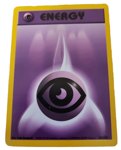 Psychic Energy 101/102 Pokemon Purple Trading Card Vintage 1999 - Image 1