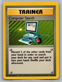 Computer Search Base Set #071/102 Rare Pokemon Card - Image 1