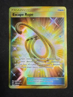 Escape Rope Full Art Secret Rare Burning Shadows 163/147 Pokemon Card TCG NM - Image 1