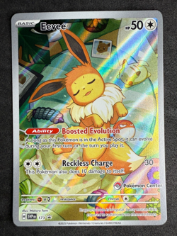 Eevee Stamped Prismatic Evolutions ETB Promo SVP173 Pokemon Card NM - Image 1