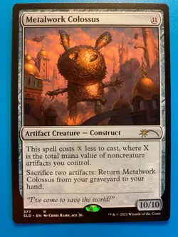 MTG 1x Metalwork Colossus # 377 Secret Lair Drop Magic the Gathering Card x1 NM - Image 1