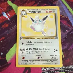 1999 Pokemon TCG Card Wigglytuff 1st Edition Jungle Rare NON HOLO 32/64 - Image 1