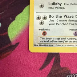 1999 Pokemon TCG Card Wigglytuff 1st Edition Jungle Rare NON HOLO 32/64 - Image 2