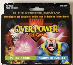 Marvel OverPower 2-Starter Deck NEW fantasy Card Game set 1995 #8089 372900 - Image 1