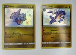 Gible & Gabite – Shiny Vault 2‑Card Lot – Hidden Fates – NM – Pokemon TCG - Image 1