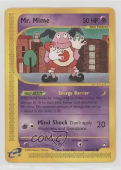 Mr Mime Pokemon e-Card Series Aquapolis #95b 2002 - Image 1