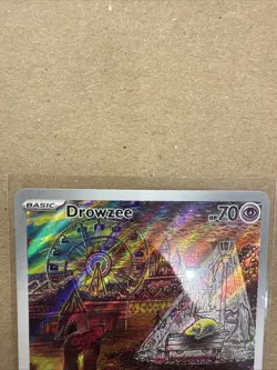 Pokemon TCG Scarlet and Violet Drowzee Card 210/198 Illustration Rare - Image 3