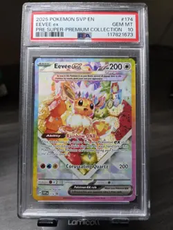 PSA 10 Eevee ex 174 SVP Scarlet & Violet Promo Cards Full Art Holo Promo - Image 1