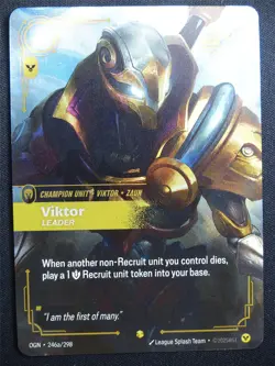 Viktor Leader 246a/298 Epic Rare Foil - Riftbound Card #46Z - Image 1