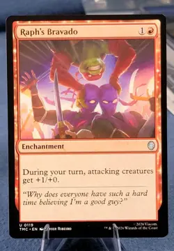 Raph's Bravado Commander Teenage Mutant Ninja Turtles MTG NM 🔮 - Image 1