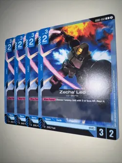 GD01-012 Zachs’ Leo X4 Playset Gundam Card Game TCG CCG English - Image 3