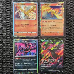 Moltres & Galarian Moltres 4 Card Lot Holo Rare + V Japanese Pokemon TCG NM - Image 2