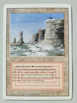 MTG Plateau Revised NM - Magic: The Gathering - Image 1
