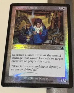 MTG FOIL Troubled Healer - Prophecy Magic the Gathering 27/143 - Image 1