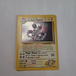 Lt. Surge's Magneton - Holo Gym Heroes 8/132 Unlimited Holo Rare -Pokemon TCG-LP - Image 1