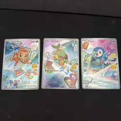 Pokemon TCG First Partner Illustration Collection Series 1 Sinnoh Starters - Image 1