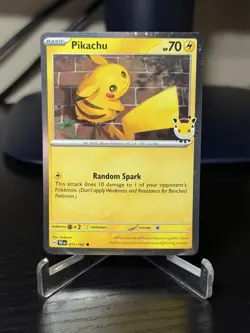 Pikachu 051/162 Pokemon Day 2026 30th Anniversary Stamped Promo Pokemon NM+ - Image 1