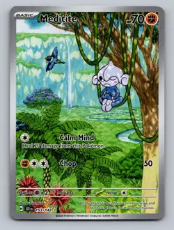 Meditite 153/142 Pokemon SV07: Stellar Crown Illustration Rare - Image 1