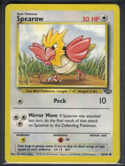 Pokemon Jungle Spearow 62/64 Common LP - Image 1