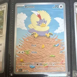 Pokemon Rufflet Holo 70 HP Sv: Black Bolt 154/086 Basic English - Image 1