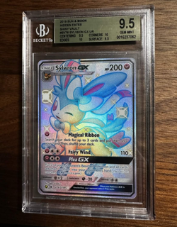 BGS 9.5 Sylveon GX Hidden Fates Shiny Vault Pokemon Holo SV76/SV94 - Image 1