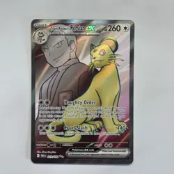 Pokemon TCG Team Rocket's Persian EX 219/182 Destined Rivals Full Art Near Mint - Image 1