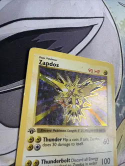 Pokemon Zapdos Base Set Shadowless Holo 1st Edition Rare 16/102 - Image 2