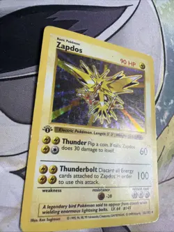 Pokemon Zapdos Base Set Shadowless Holo 1st Edition Rare 16/102 - Image 3