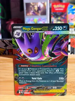 MEGA GENGAR EX 056/094 Phantasmal Flames DOUBLE RARE Holo Pokemon TCG NM - Image 1
