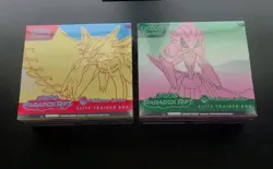 PARADOX RIFT POKEMON CENTER ETB LOT OF 2 BRAND NEW FACTORY SEALED ELITE TRAINER - Image 1