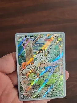 Pokemon Meowth Illustration Rare Holo Basic 70 HP Me02 Phantasmal Flames 106/094 - Image 5