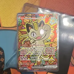 Pokemon Meowth EX 121/088 Full Art Holo 170 HP Me03 Perfect Order - Image 1