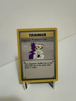 Pokemon Imposter Professor Oak 73/102 Base Set Rare Trainer 1999 English - Image 1