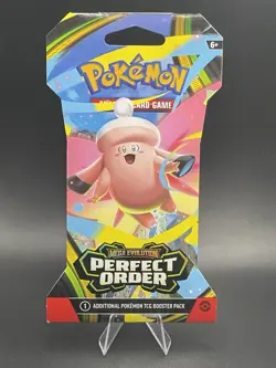 Pokemon TCG Mega Evolution Perfect Order Booster Packs Sleeved Factory Sealed - Image 1