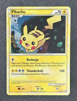 Pokemon Pikachu Holo HeartGold SoulSilver Black Star Promo HGSS03 ** NM - Image 3