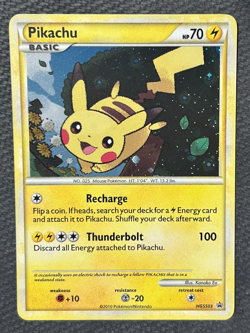 Pokemon Pikachu Holo HeartGold SoulSilver Black Star Promo HGSS03 ** NM - Image 4