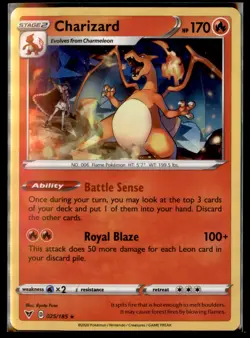 Charizard (Cracked Ice Holo) - Pokemon SWSH04: Vivid Voltage 025/185 - Image 1