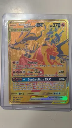 Pokemon Reshiram & Charizard GX TAG TEAM Ultra Rare Holo Sm12a 220/173 - Image 1