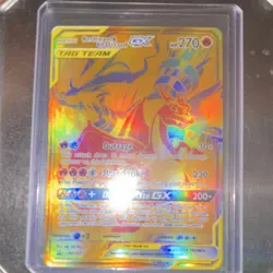 Pokemon Reshiram & Charizard GX TAG TEAM Ultra Rare Holo Sm12a 220/173 - Image 2