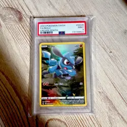 Pokemon Riolu GG26 Crown Zenith Galarian Gallery Ultra Rare Full Art Holo PSA 9 - Image 1