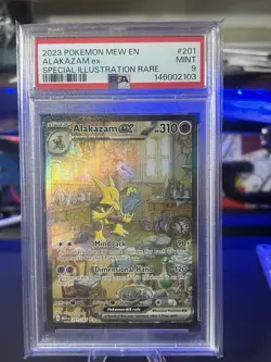 Pokemon Alakazam EX Special Illustration Rare Scarlet & Violet 151 PSA Mint 9 - Image 1